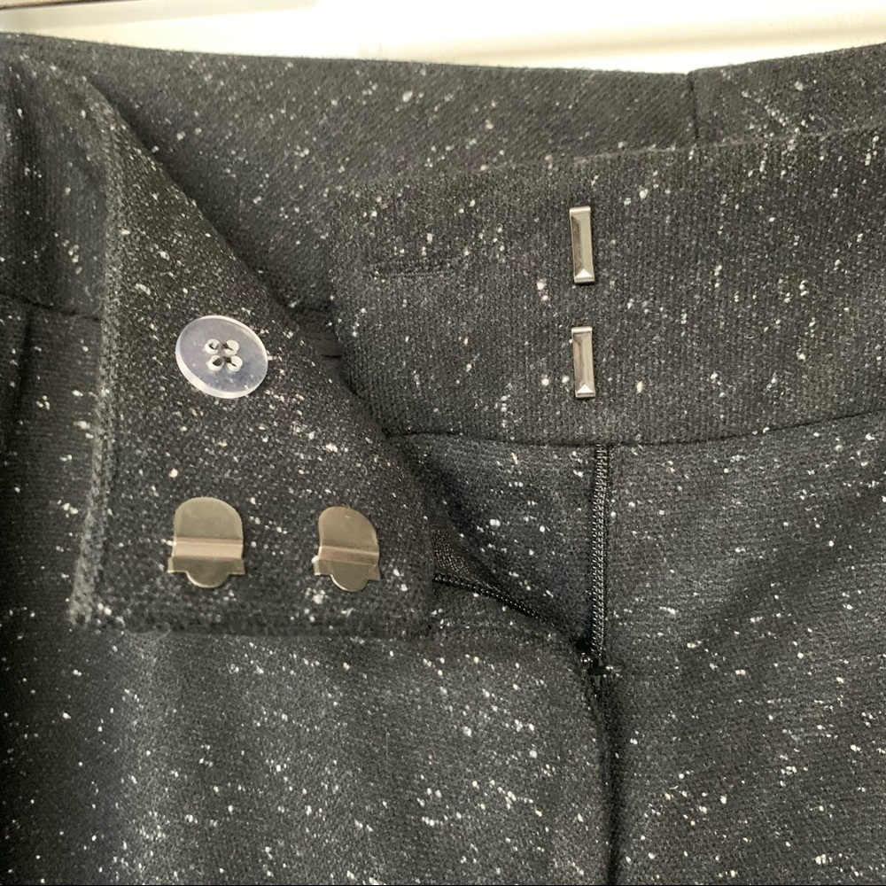 •Halogen• Taylor Fit Black Dress Pants Flecked with Gray - Size 8 - Picture 4 of 7